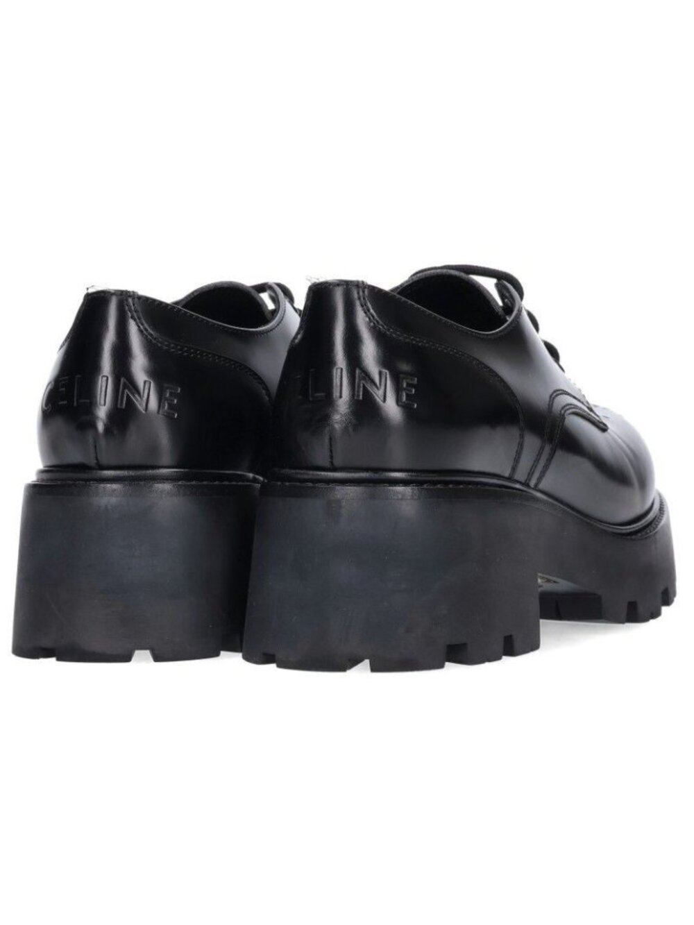 Celine Perforated Ranger Derby Leather Shoes